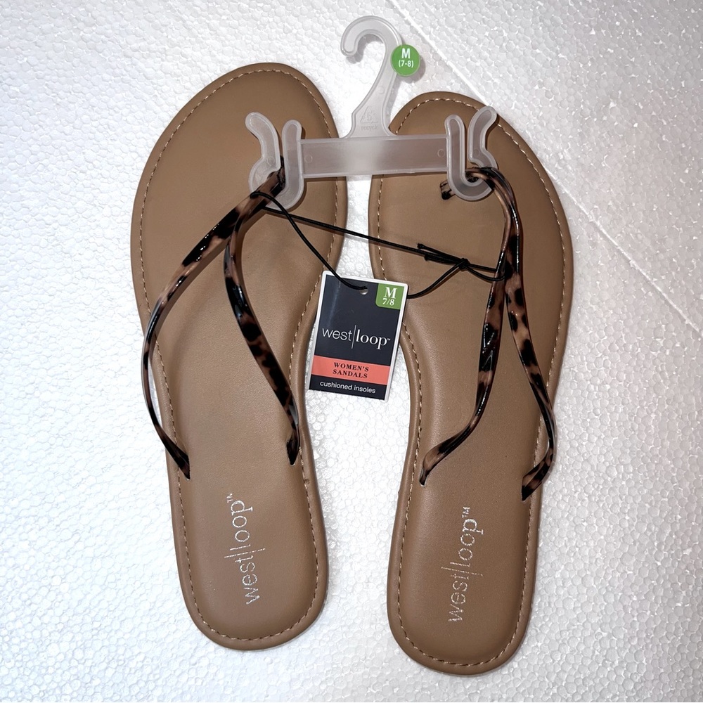 West loop womens sandals cheetah